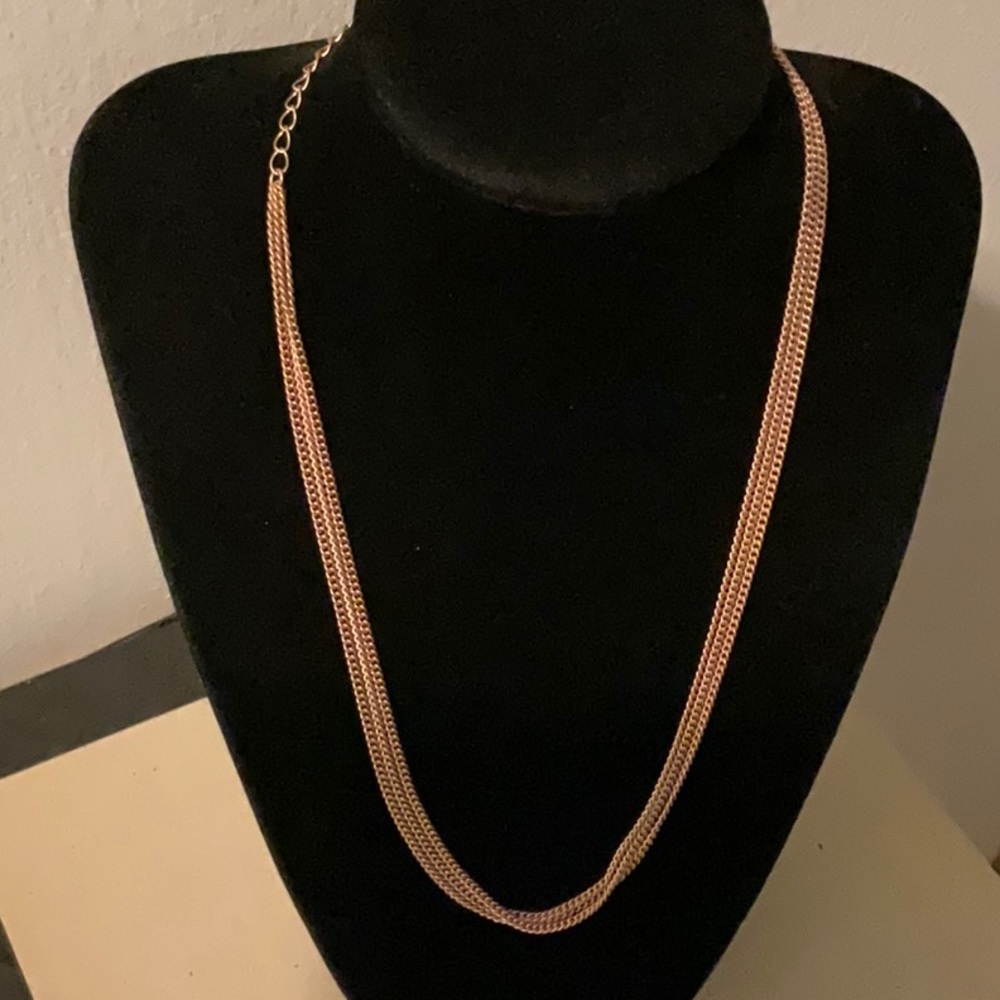 ⬛️Brand New Heidi Klum Vintage Rose Gold Triple Chain
